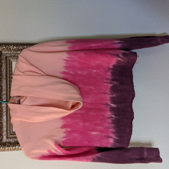 🌈 Justice, 8, sparkly pink and purple long sleeve hoodie - Picture 3 of 5